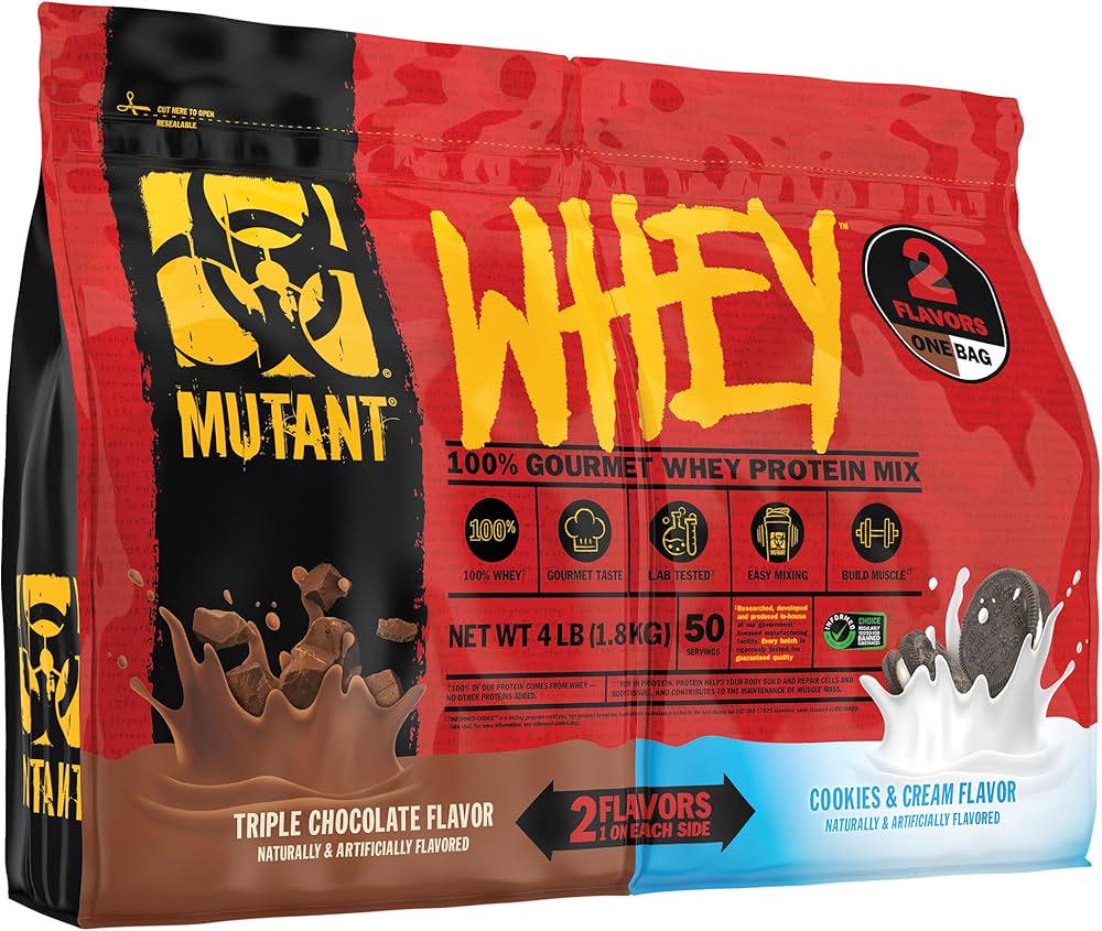 Протеин Mutant Whey Dual Chamber Triple Choc & Cookies & Cream 1800 г Протеин Mutant Whey Dual Chamber Triple Choc & Cookies & Cream 1800 г