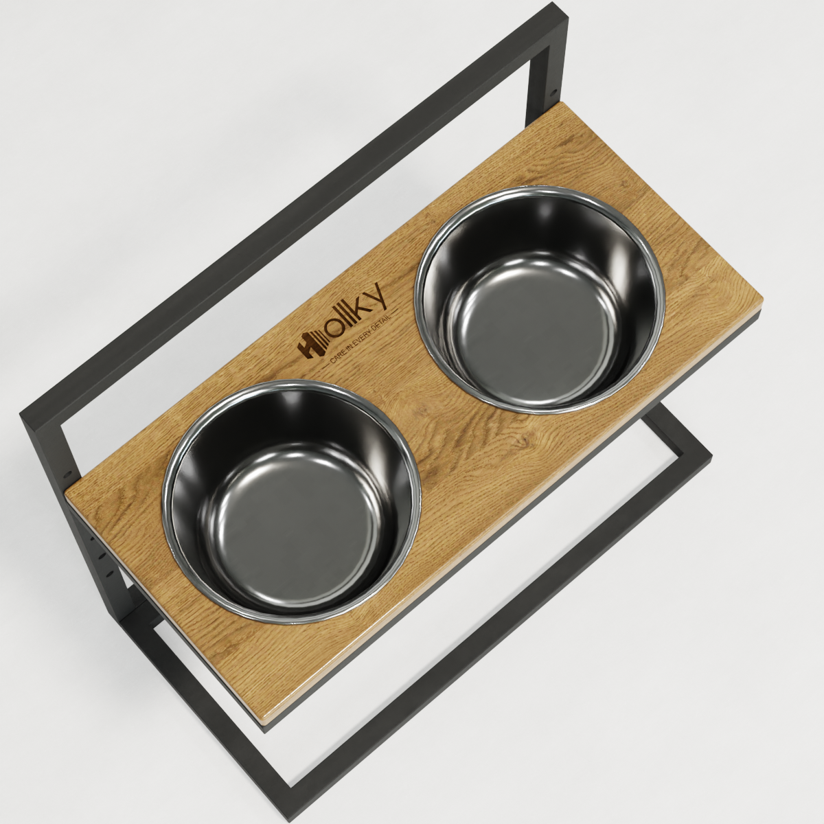 Миски на регулируемой подставке для больших собак Hollky Flex L 2х1,8 л (FL-502850-GRNT) - фото 8 Миски на регулируемой подставке для больших собак Hollky Flex L 2х1,8 л (FL-502850-GRNT) - фото 8