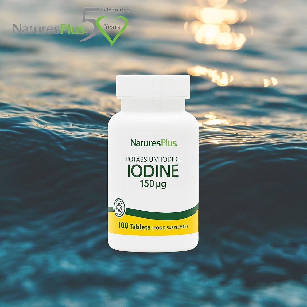 Йод Nature's Plus Potassium Iodide 150 mcg 100 таблеток - фото 3