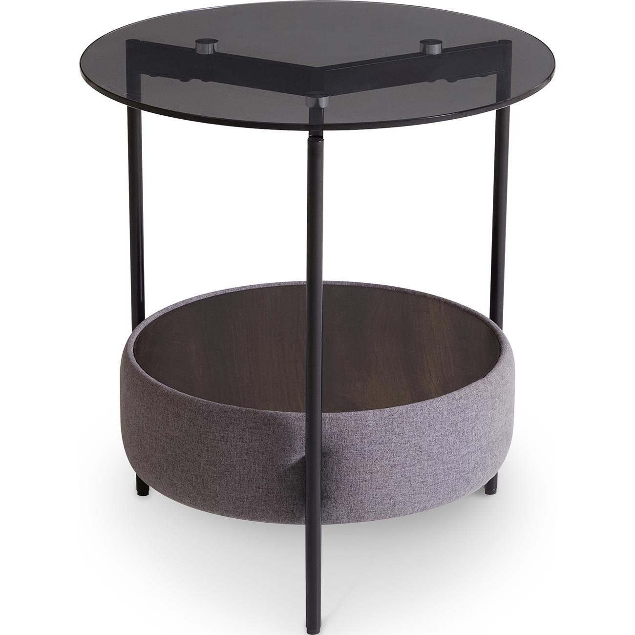 Журнальный столик Olea 50 см Black top black base (16048)