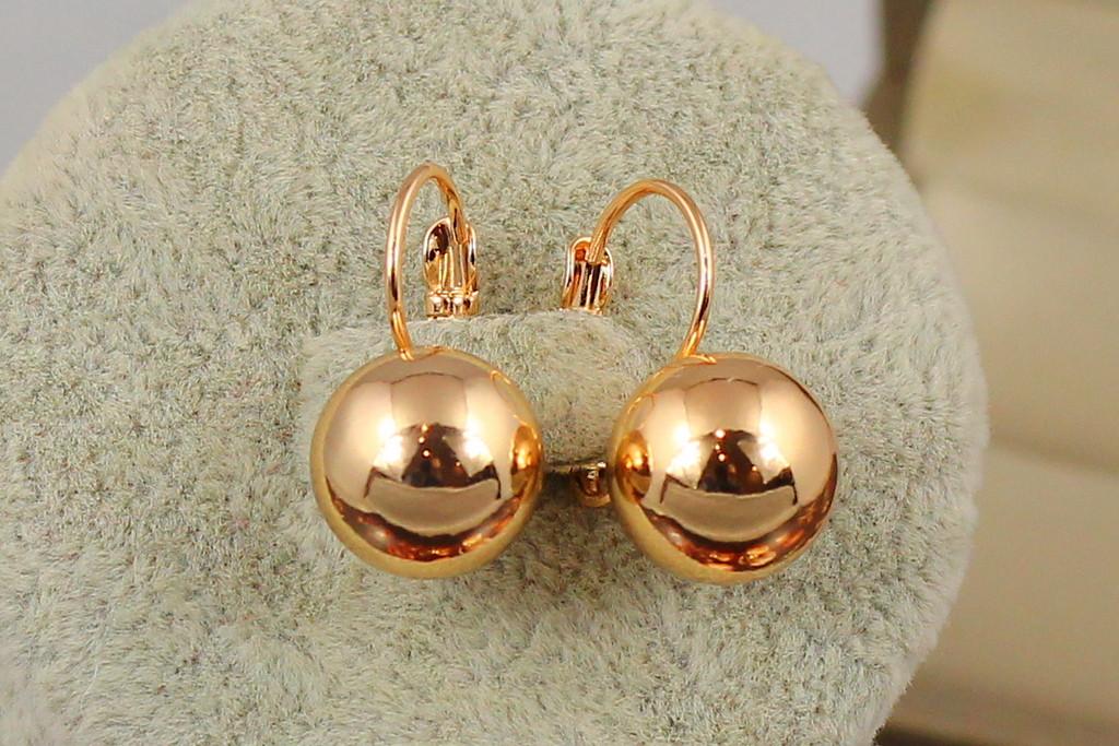 Серьги Xuping Jewelry Шарики 10 мм 1,9 см Золотистый (1738886956)