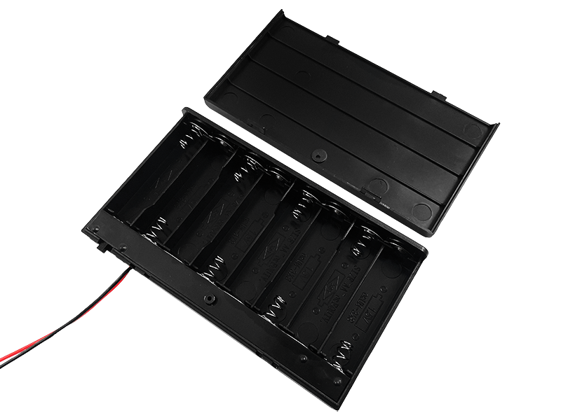 Отсек батарейный Daier BH5-8003 8 x AA 1,5V с крышкой и переключателем ON-OFF с проводами (1-0986) - фото 2 Отсек батарейный Daier BH5-8003 8 x AA 1,5V с крышкой и переключателем ON-OFF с проводами (1-0986) - фото 2