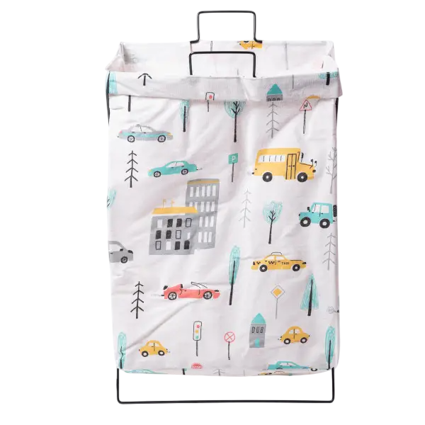 Корзина для белья текстильная с металлическим каркасом 36х30х55 см (HP-41-3)