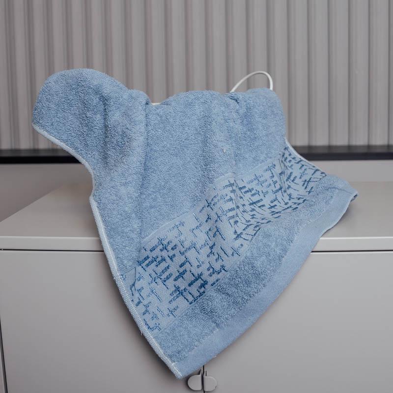 Полотенце для лица Морская пена 100х50 см Светло-голубой (88249)