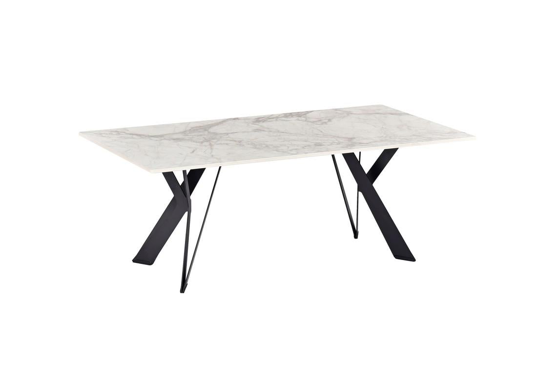 Журнальный столик Ветро Мебель Тео Бьянко каррара/Черный (Teo-ct-bianko-kararra/black)