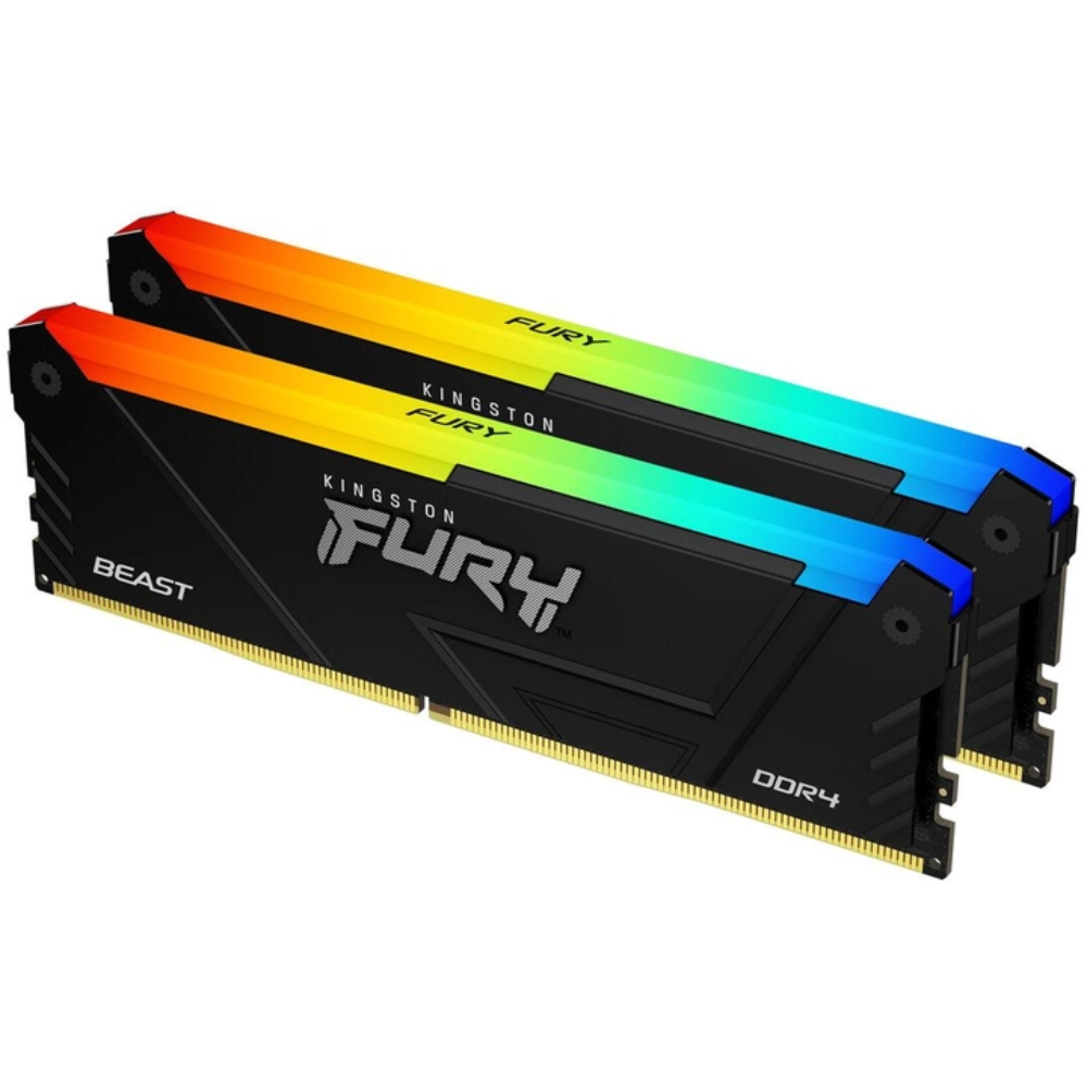 Оперативная память Kingston Fury Beast RGB 2x32 Гб для настольных ПК (KF436C18BB2AK2/64)
