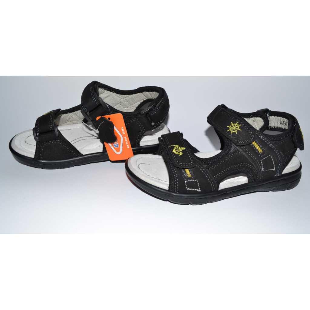 Босоножки для мальчика EeBb 109-9062-01 р. 35 22,5 см Черный