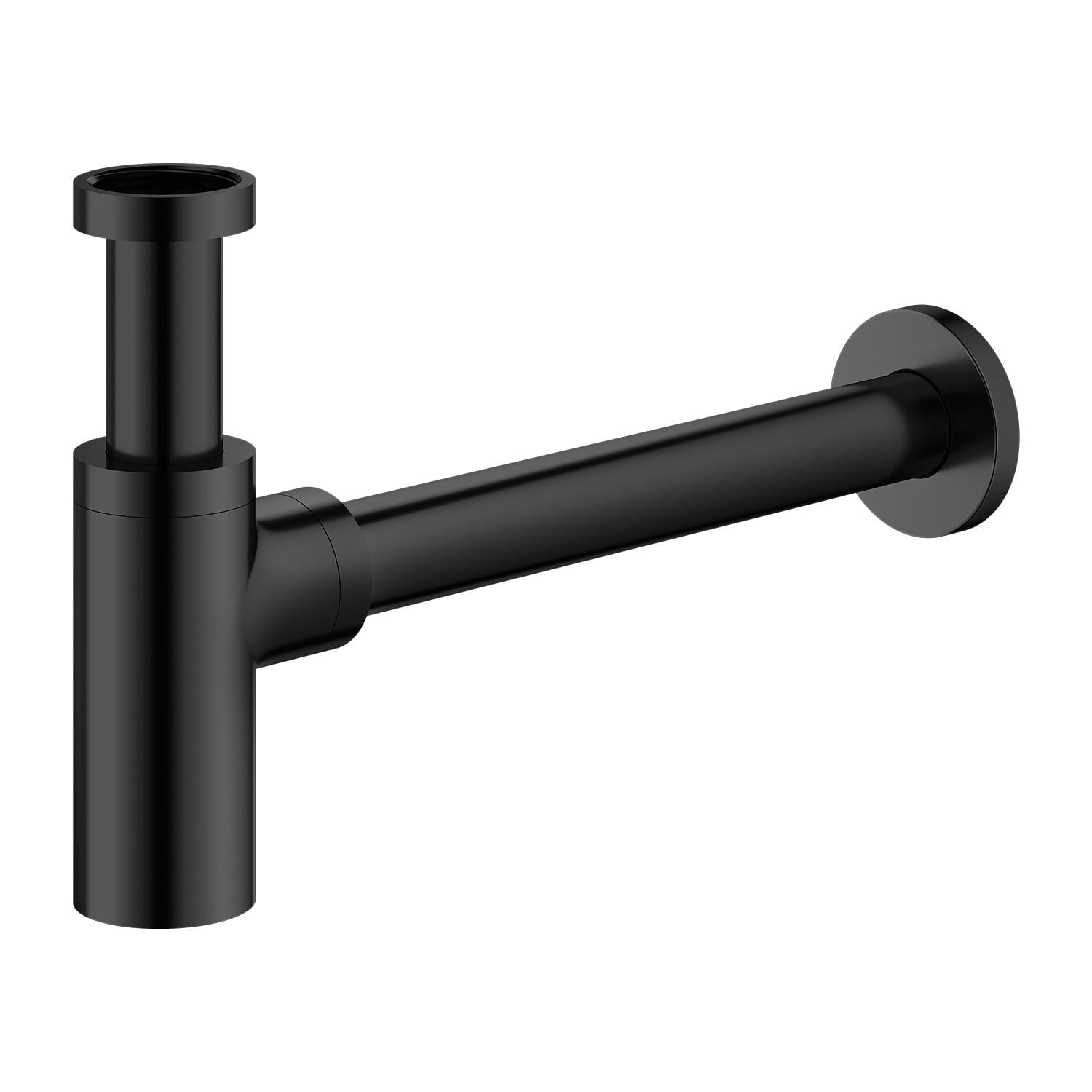 Сифон для раковини Omnires A186BL 1 1/4" впуск Чорний (169227)