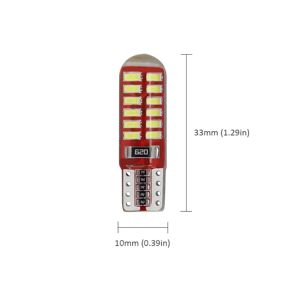 Автомобильная LED лампа T10 W5W 24В 3014SMD 24 шт. (2010001850014) - фото 8