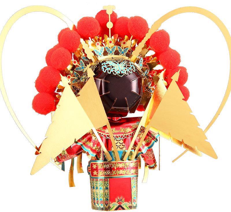 Конструктор Piececool Mu guiying P105-RG колекційна модель Red/Gold - фото 3 Конструктор Piececool Mu guiying P105-RG колекційна модель Red/Gold - фото 3