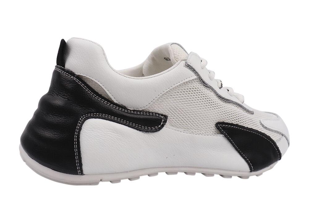 Кросівки жіночі Vikonty зі шкіри на низькому ходу на шнурівці р. 36 Білий (253-21LK) - фото 4 Кросівки жіночі Vikonty зі шкіри на низькому ходу на шнурівці р. 36 Білий (253-21LK) - фото 4