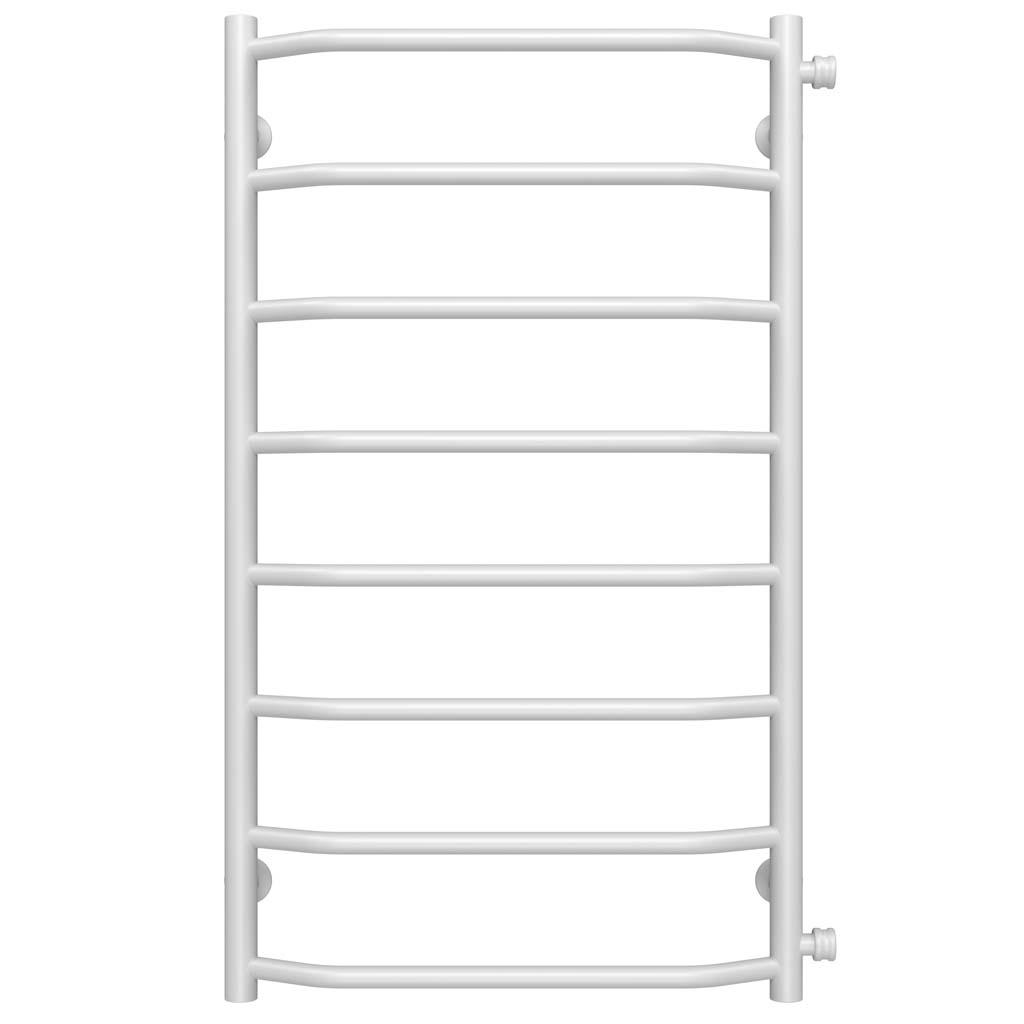 Полотенцесушитель водяной Deffi Трапеция П8 боковое правое подключение нержавеющая сталь 500х900 мм Белый (C.TR.90.50.8.W.C)