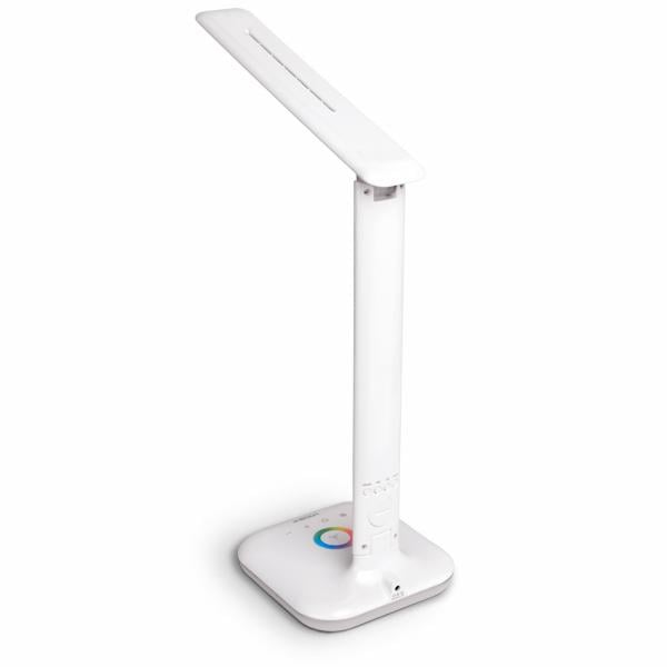 Настольная лампа светодиодная Videx TF05W-RGB 7W с дисплеем и RGB подсветкой корпуса 3000-5500K Белый - фото 6 Настольная лампа светодиодная Videx TF05W-RGB 7W с дисплеем и RGB подсветкой корпуса 3000-5500K Белый - фото 6