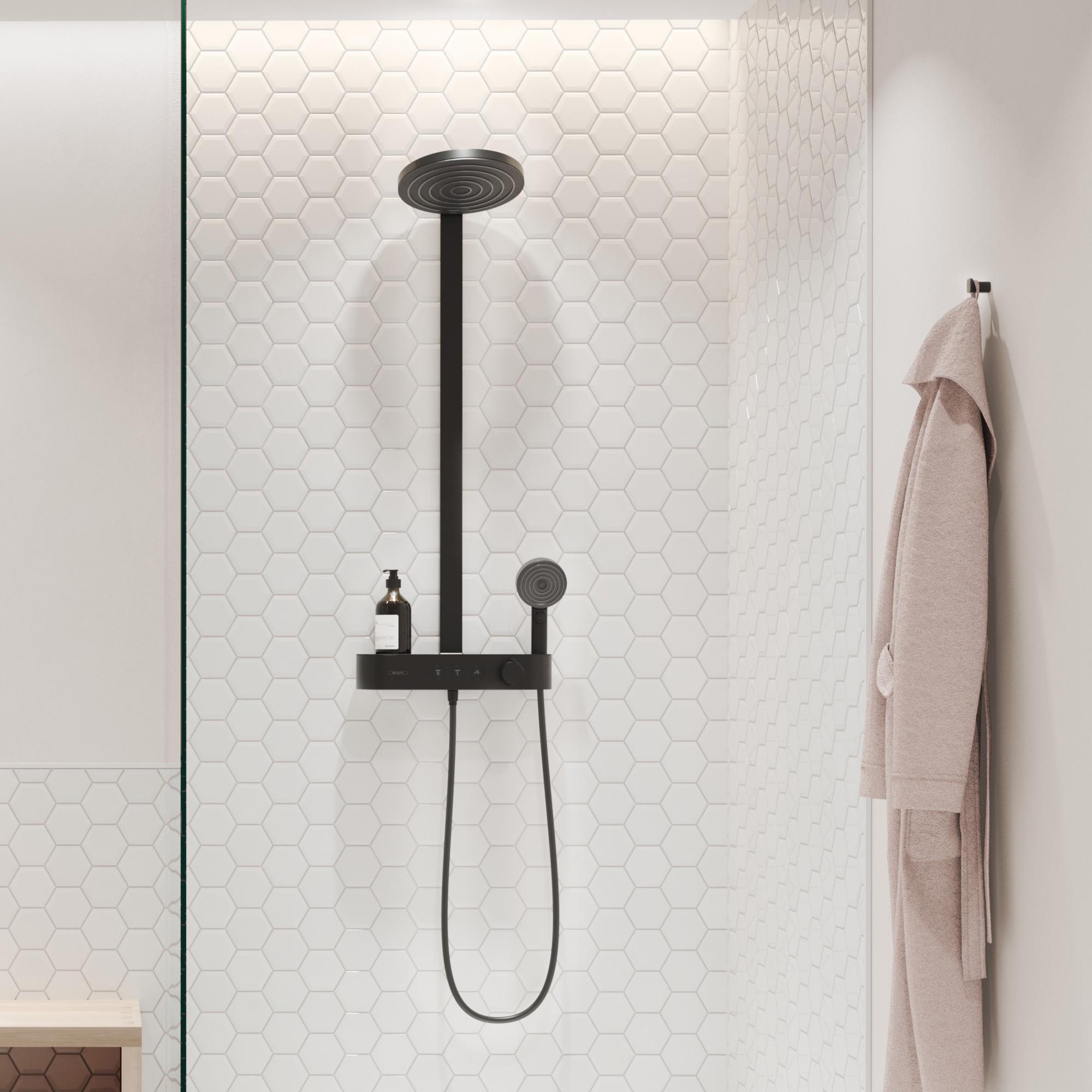 Душова система з термостатом Hansgrohe Pulsify 24240670 Чорний (162789) - фото 10