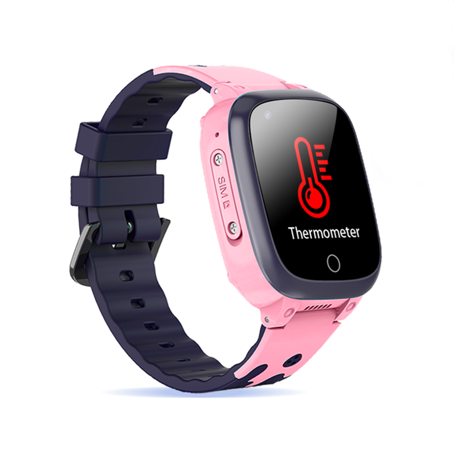 Дитячий смарт годинник для дівчинки Lemfo LT25 з GPS 4G Рожевий