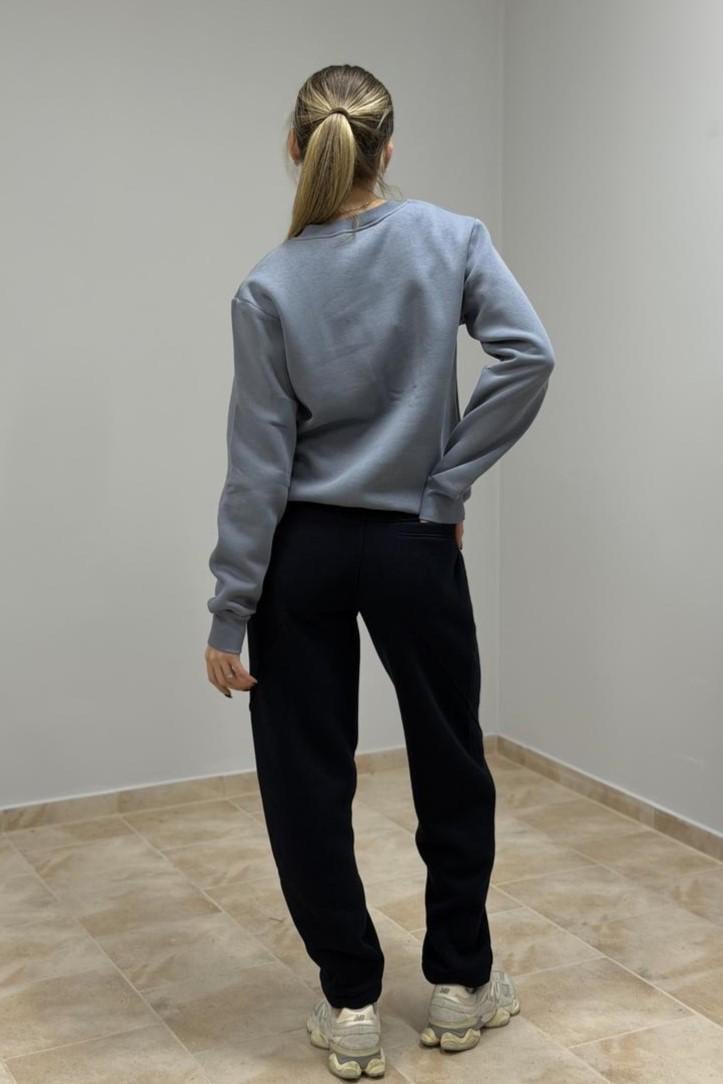 Світшот жіночий М116.4 з начосом XL Сірий (30665164) - фото 5 Світшот жіночий М116.4 з начосом XL Сірий (30665164) - фото 5