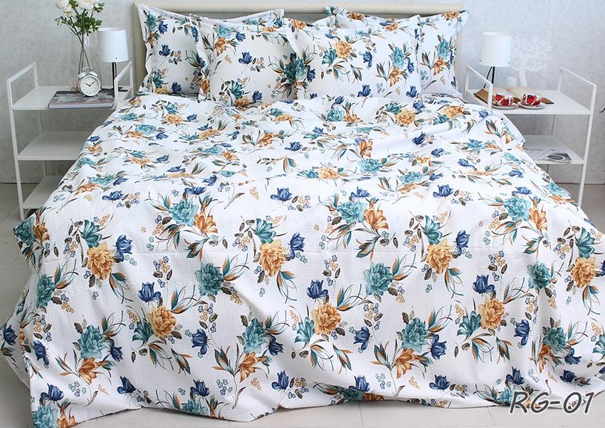 Комплект постельного белья Ranforce Gofre RG-1 евро наволочки 50x70 см