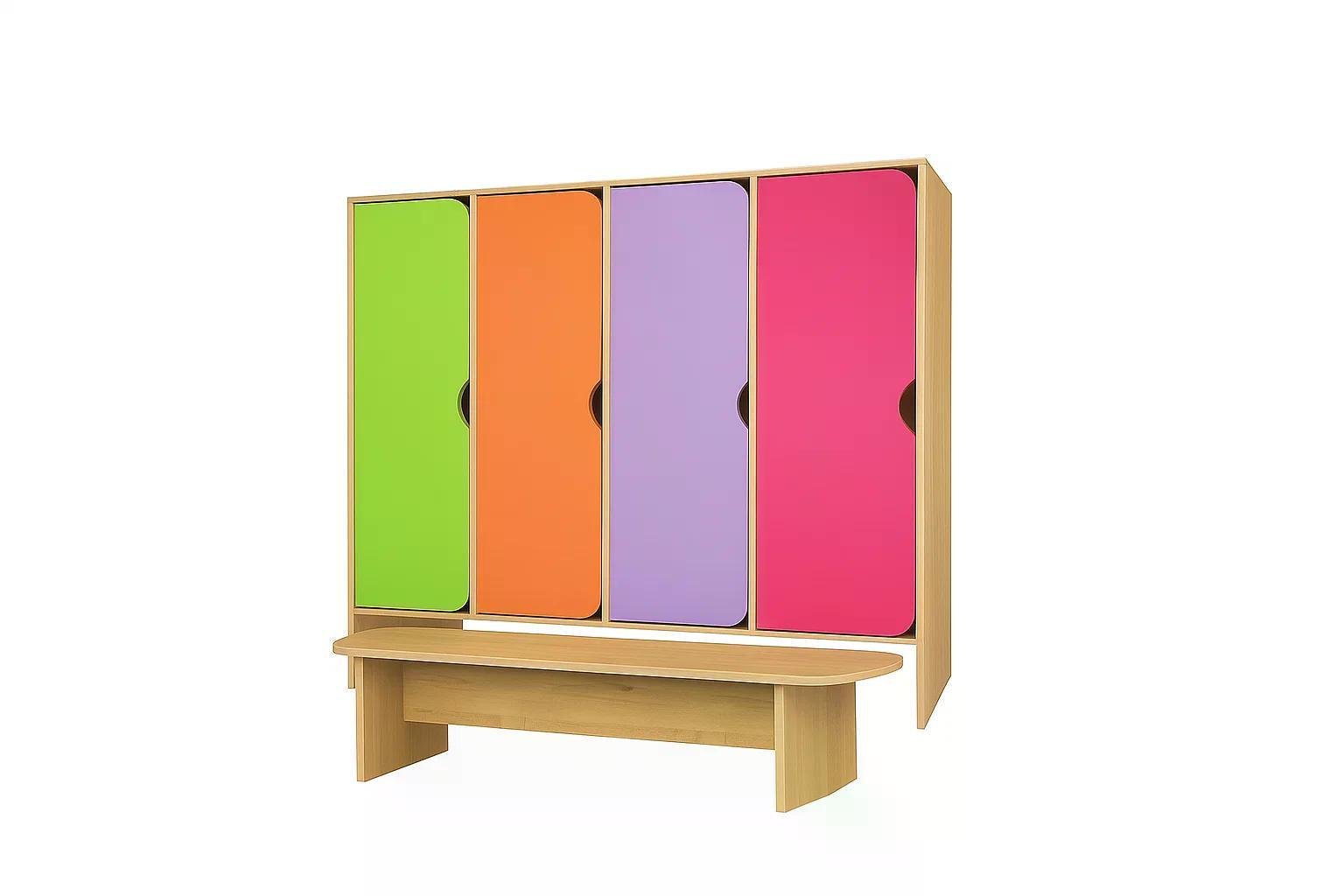 Шкаф с лавочкой для сада DS-77 4 меса