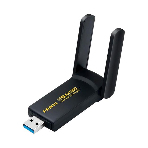 Адаптер двухдиапазонный fenvi USB Wifi 6 AX1800 Mbps Dual Band 2,4GHz/5GHz с двумя антеннами