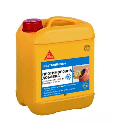 Добавка противоморозная Sika Antifreeze пластификатор для бетона 6 кг