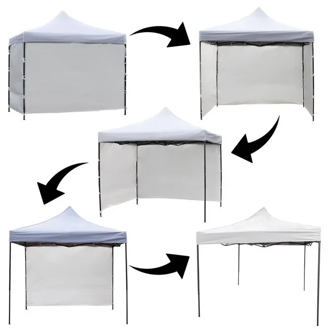 Павильон садовый Maltec 3x3 м 4 стены Белый (2237405210) - фото 7