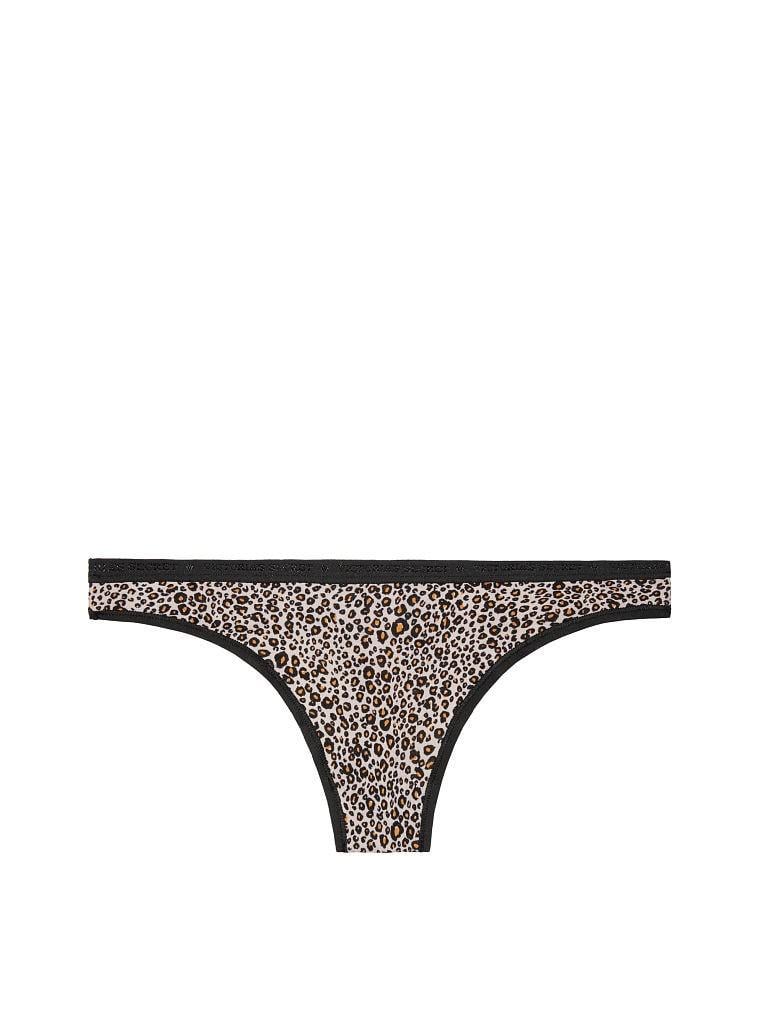 Трусики-стринги хлопок Victoria's Secret 313-834 М Леопардовый (15020019)