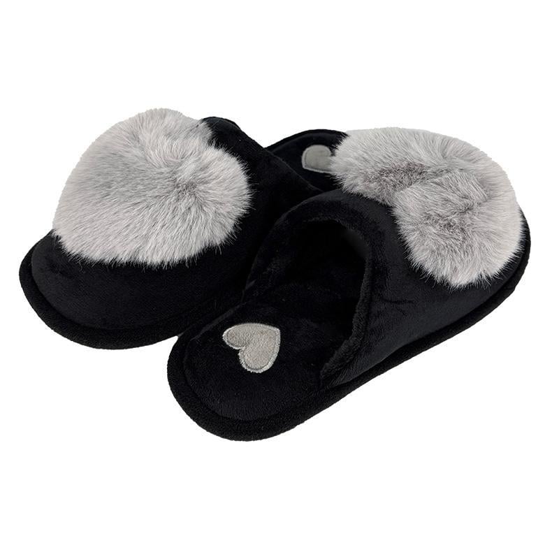 Тапочки комнатные женские меховые 10230-3 р. 37 23,5 см Черный - фото 3 Тапочки комнатные женские меховые 10230-3 р. 37 23,5 см Черный - фото 3