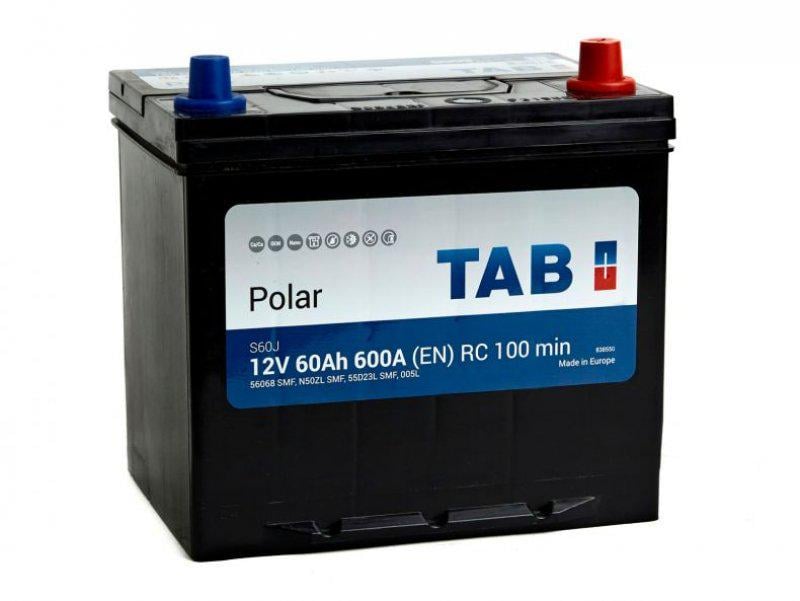 Аккумулятор автомобільний TAB Polar 60 Ah 600A 12V "+" праворуч (760634)