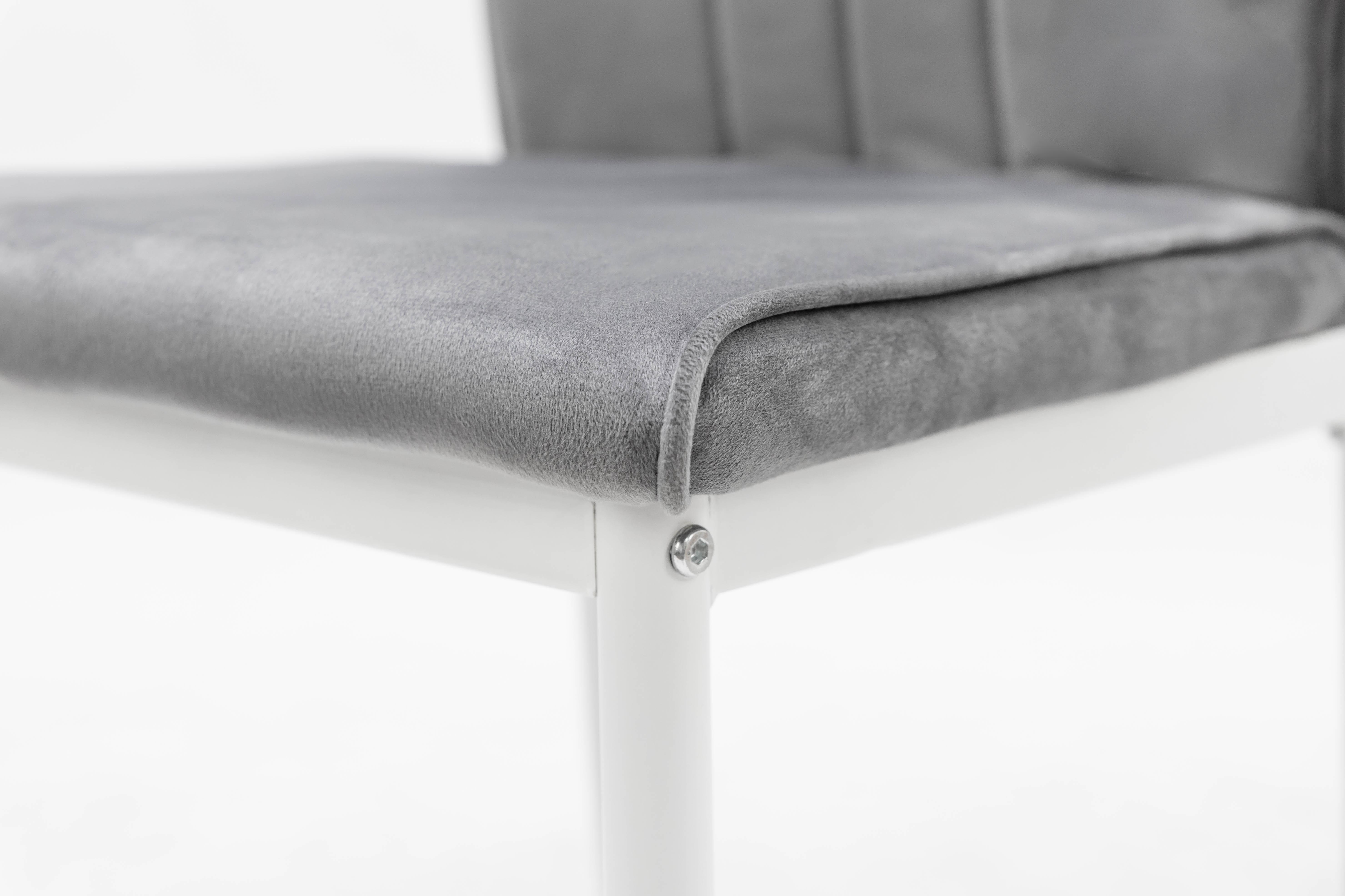 Стул для кухни и гостиной ГРЕЙС Рич 410х970х400 мм Белый/Серый (GAА0058024) - фото 7 Стул для кухни и гостиной ГРЕЙС Рич 410х970х400 мм Белый/Серый (GAА0058024) - фото 7