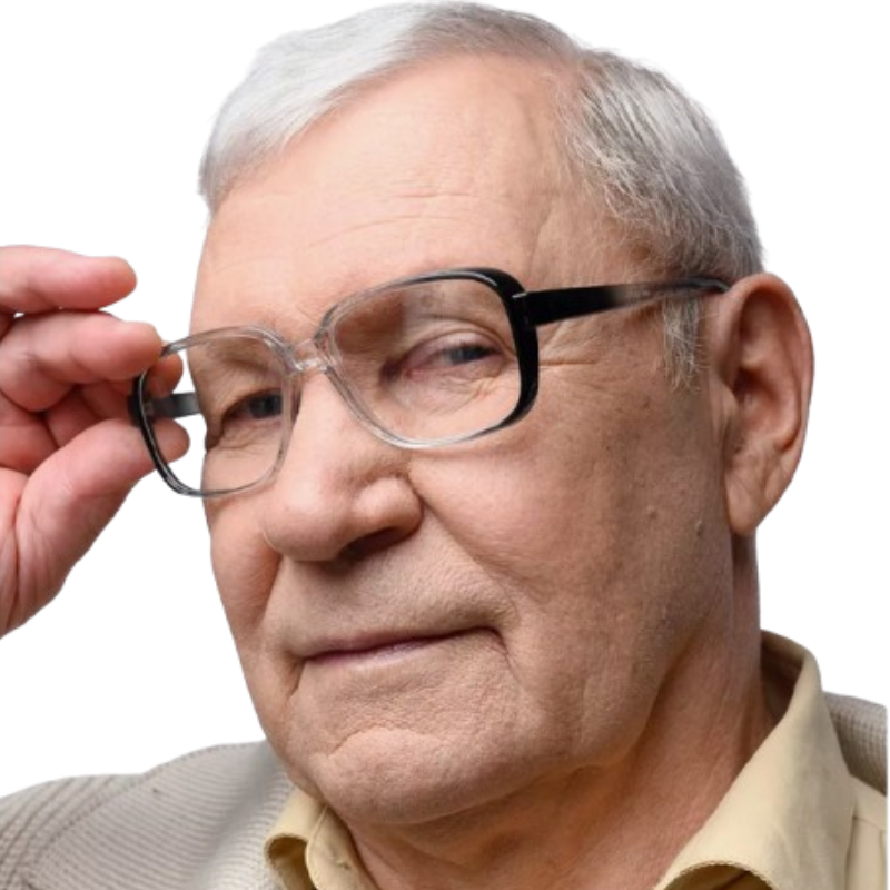 Очки мужские плавстиковые с большими линзами (868)