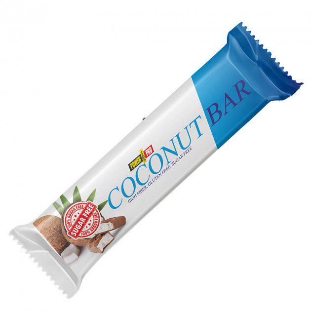 Батончики Power pro Coconut Bar без сахара 50 г 20 шт. (1767445957) - фото 1