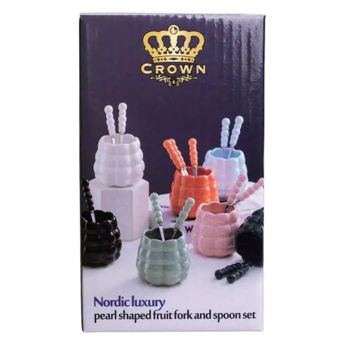 Набір десертних виделок і ложок на 3 персони з підставкою 7 пр. Перламутровий - фото 12 Набір десертних виделок і ложок на 3 персони з підставкою 7 пр. Перламутровий - фото 12