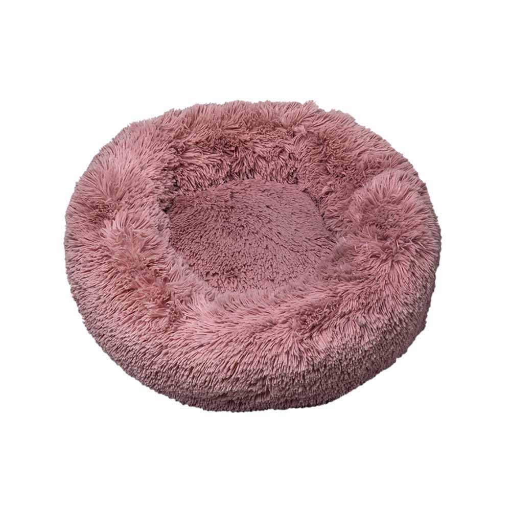 Лежак для животных Ponchik круглый 80 см 25 кг L Розовый (VR02/7969)