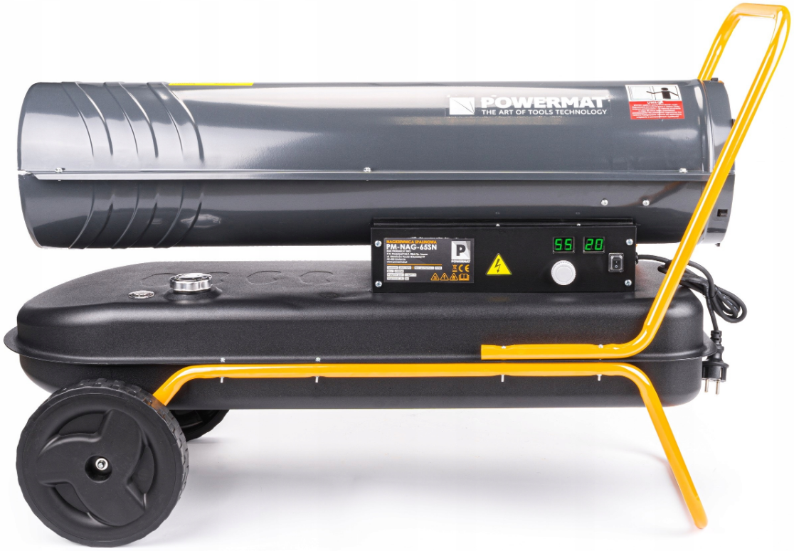 Тепловая пушка дизельная на колесах с термостатом Powermat 65кВт (30291838)
