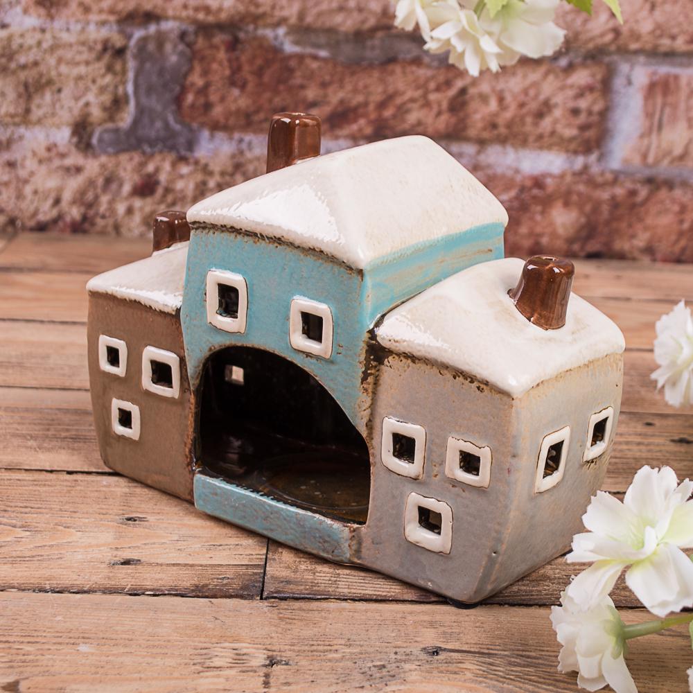 Підсвічник будинок керамічний потрійний 18 см (5359) - фото 2