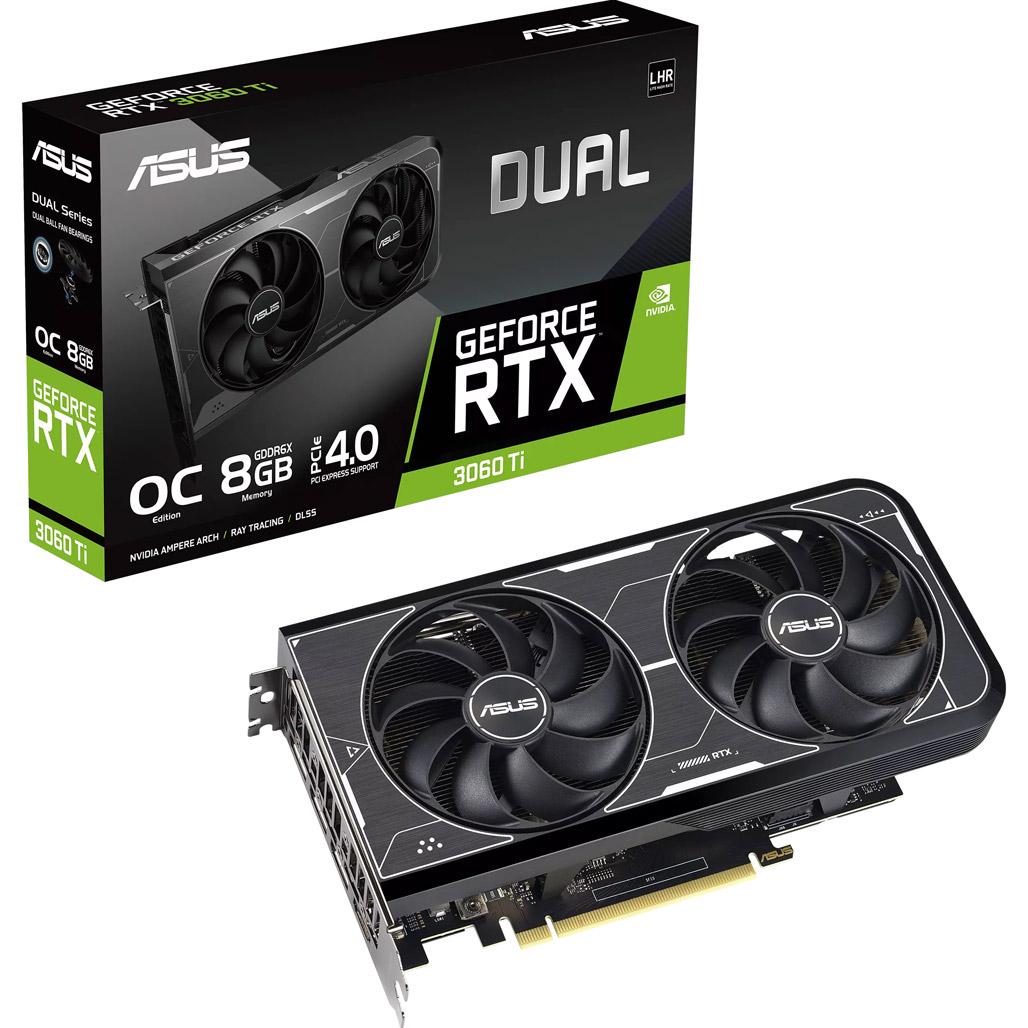 Видеокарта Asus Dual GeForce RTX 3060 Ti OC Edition 8GB GDDR6X (DUAL-RTX3060TI-O8GD6X) - фото 1