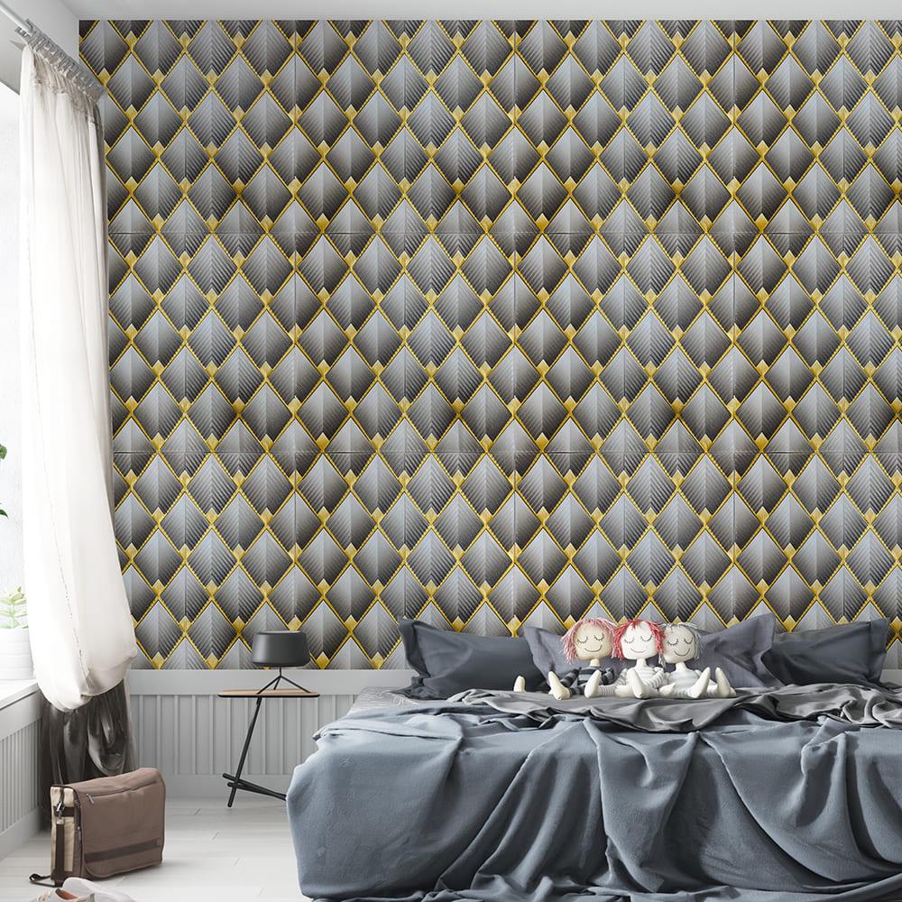 3D-панель самоклеющаяся настенно-потолочная Sticker Wall Ромб 700х700х4 мм (SW-00001986)