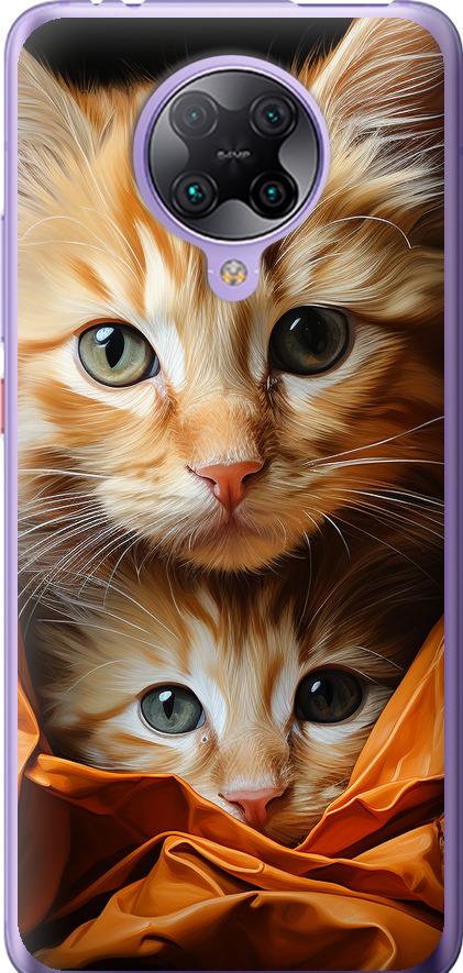 Чехол на Xiaomi Redmi K30 Pro Котики 2 (5664u-1899-42517)