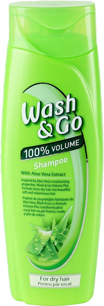 Шампунь для сухого волосся Wash & Go Shampoo з екстрактом алое вера 200 мл