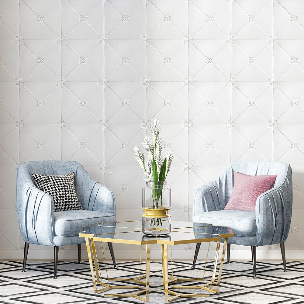 3D-панель самоклеюча Sticker Wall Ромби/Орнамент 700х700х5 мм Білий (Панель-164) - фото 7 3D-панель самоклеюча Sticker Wall Ромби/Орнамент 700х700х5 мм Білий (Панель-164) - фото 7