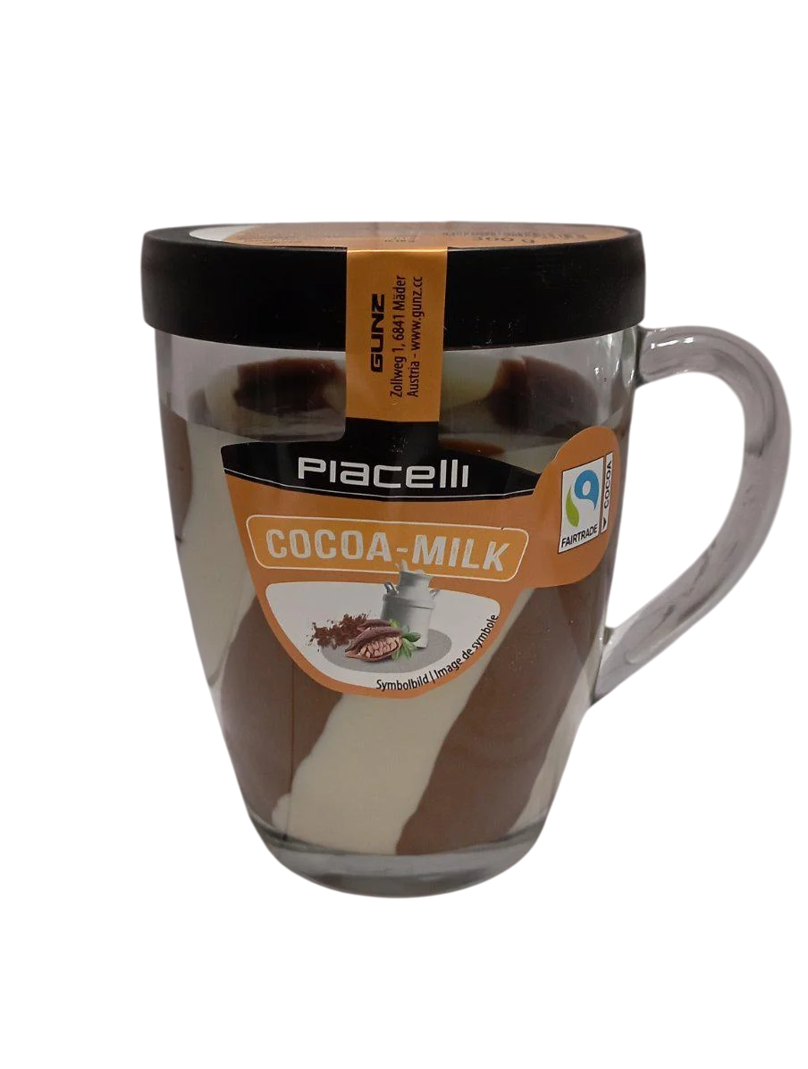 Шоколадно-молочна паста Piacelli Cocoa Milk у скляній чашці 300 г (29405105)