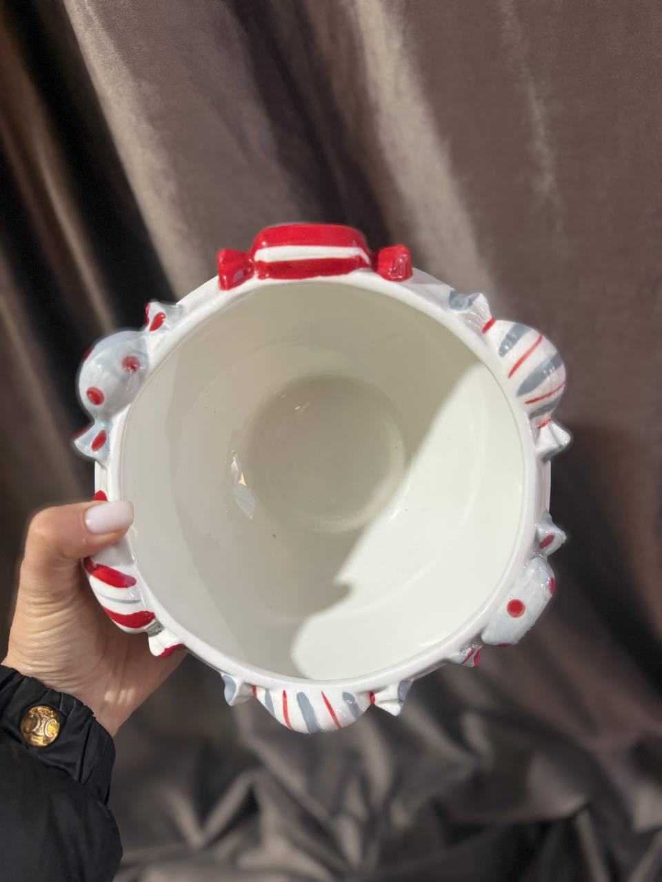 Піала новорічна Elisey Новорічні цукерки керамічна 18 см (6037-027) - фото 4 Піала новорічна Elisey Новорічні цукерки керамічна 18 см (6037-027) - фото 4