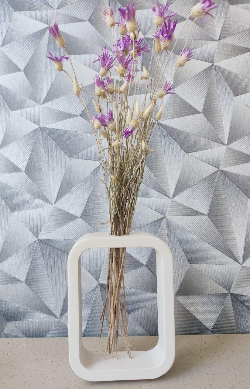 Ваза минималистичная гипсовая с колбой ручной работы 15 см Белый (2765700259) - фото 7 Ваза минималистичная гипсовая с колбой ручной работы 15 см Белый (2765700259) - фото 7