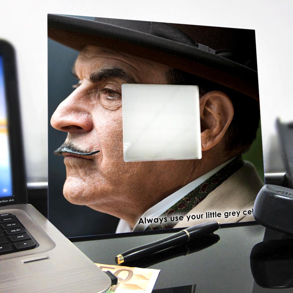 Зеркало декоративное Сериал ''Пуаро Агаты Кристи" 260х260 мм (M04645) - фото 3 Зеркало декоративное Сериал ''Пуаро Агаты Кристи" 260х260 мм (M04645) - фото 3