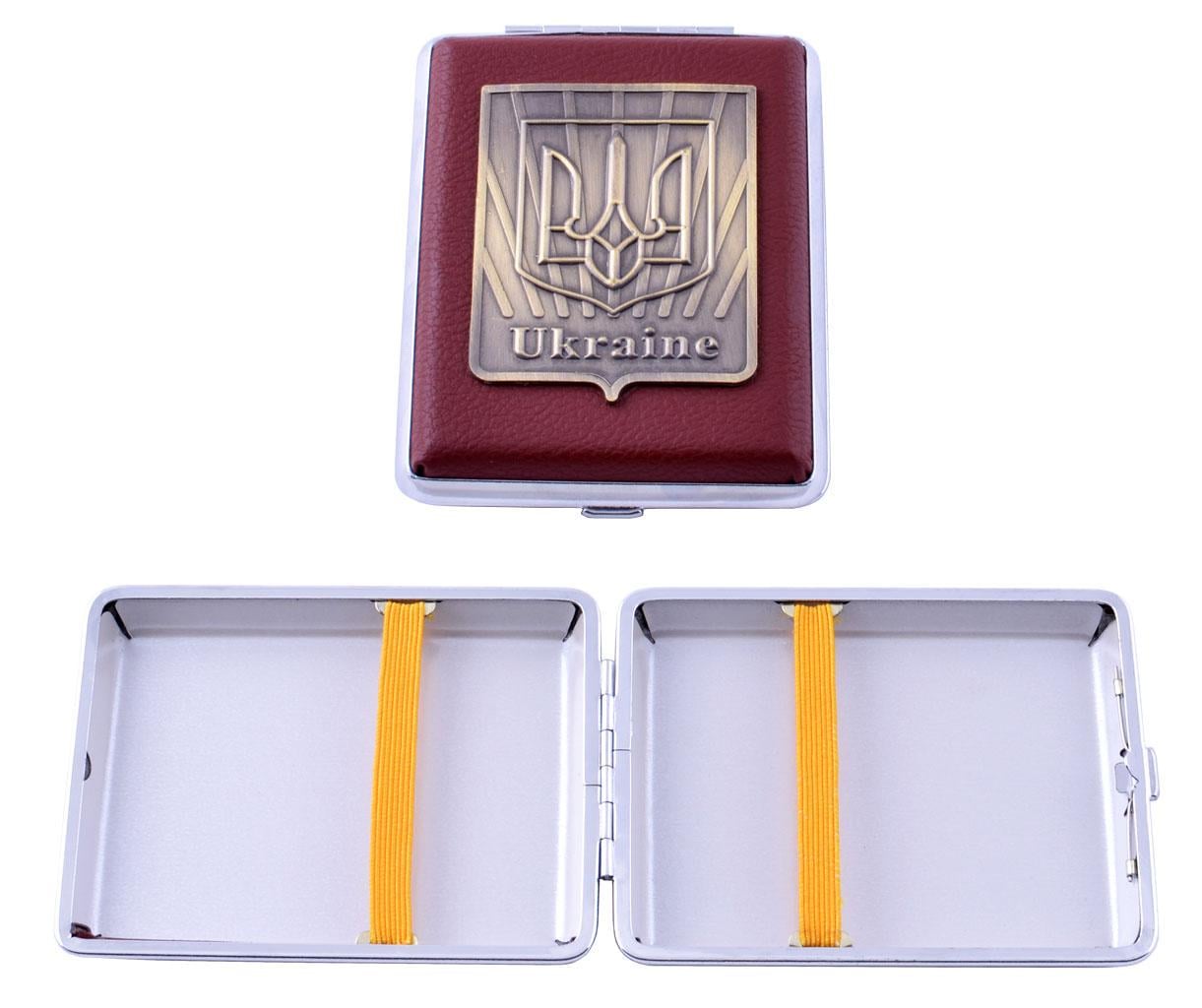 Портсигар Герб Украины Patriot на 20 сигарет (YH-02)