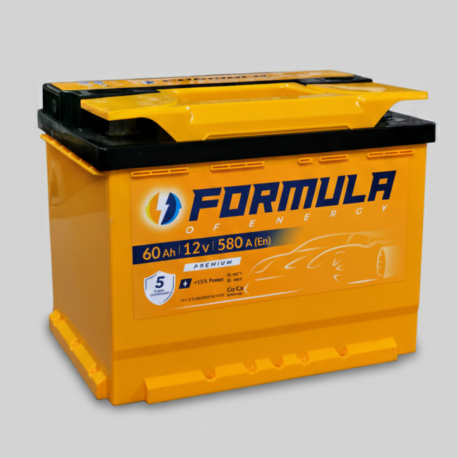 Аккумулятор автомобильный 6CT-60 FORMULA Premium EN580 60Ah-12V + справа 242х175х190 мм