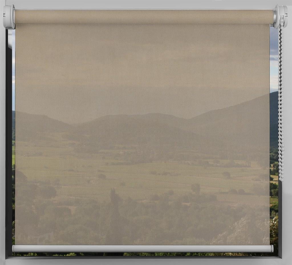 Ролета тканевая Decolux Pastel Opal Мн-19 140х200 см Белый/Песок