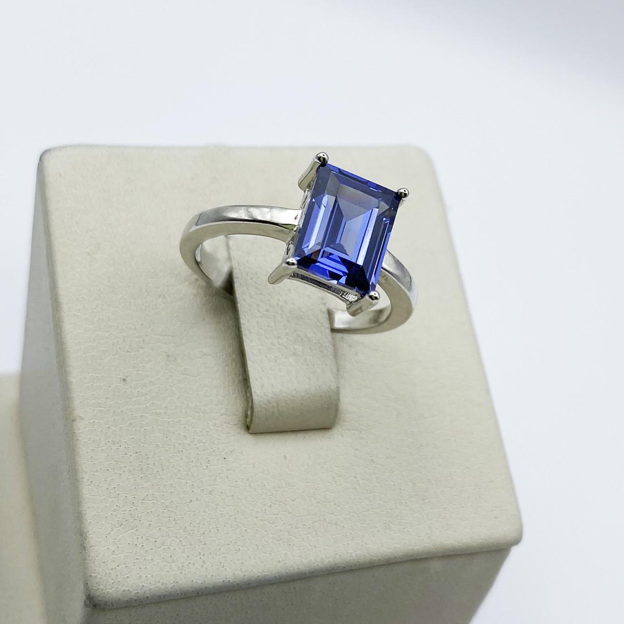 Кольцо серебряное с танзанитом р. 18 3,25 г (1949349379)