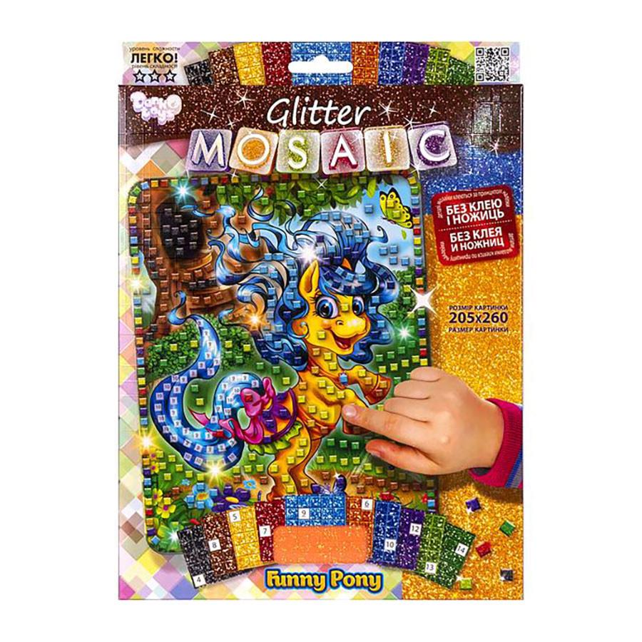 Мозаика Danko Toys Funny Pony от 5 лет 29,5х21,5х2 см Коричневый (RN-250-N-1161)