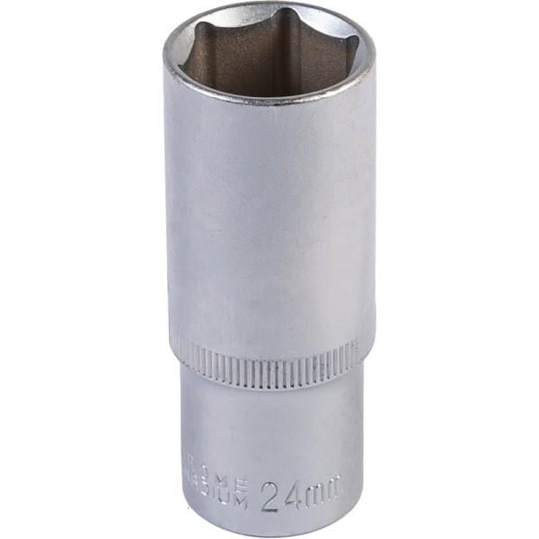 Насадка торцева 6-гранна подовжена MasterTool GM CRV 1/2" 24 мм (78-0524)